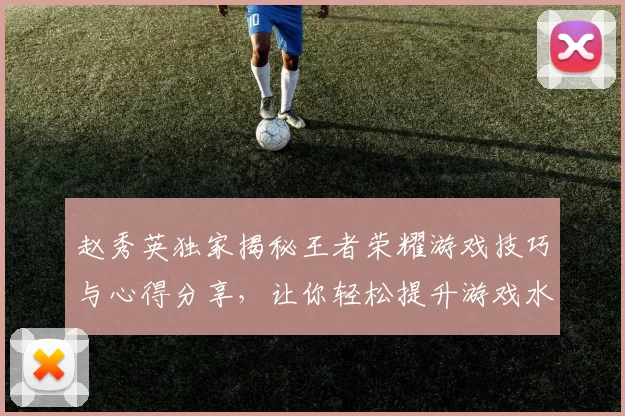 赵秀英独家揭秘王者荣耀游戏技巧与心得分享，让你轻松提升游戏水平